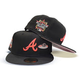 Black Atlanta Braves Pink Bottom 2021 All Star Game Side Patch New Era 59Fifty Fitted