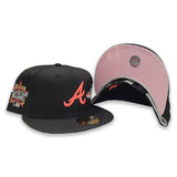 Black Atlanta Braves Pink Bottom 2021 All Star Game Side Patch New Era 59Fifty Fitted