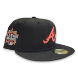 Black Atlanta Braves Pink Bottom 2021 All Star Game Side Patch New Era 59Fifty Fitted