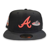 Black Atlanta Braves Pink Bottom 2021 All Star Game Side Patch New Era 59Fifty Fitted