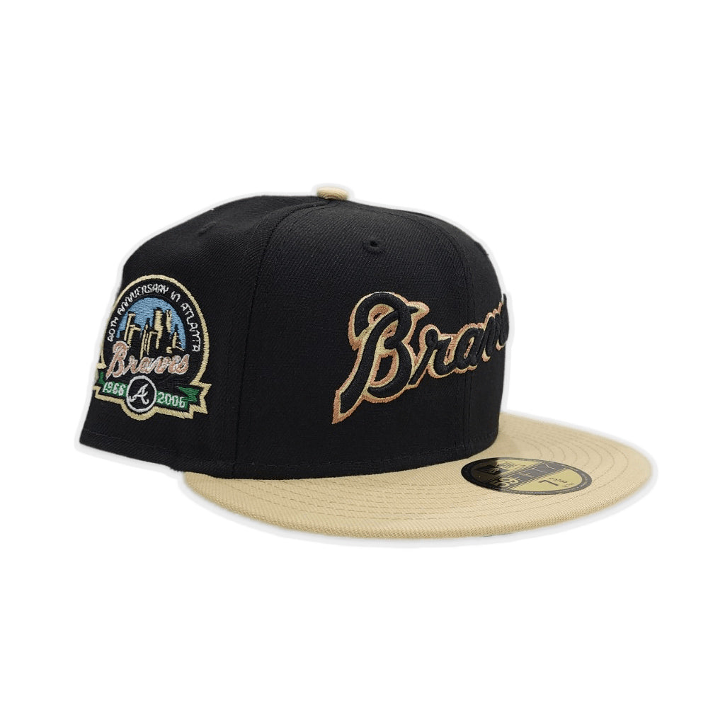 Black Atlanta Braves 40th Anniversary New Era 59Fifty Fitted