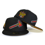 Product - Black Atlanta Braves Yellow Bottom 2021 All Star Game Side Patch New Era 59Fifty Fitted