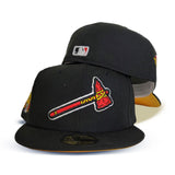 Black Atlanta Braves Yellow Bottom 2021 All Star Game Side Patch New Era 59Fifty Fitted