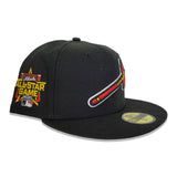 Black Atlanta Braves Yellow Bottom 2021 All Star Game Side Patch New Era 59Fifty Fitted