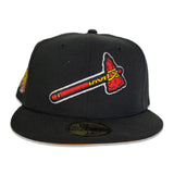 Black Atlanta Braves Yellow Bottom 2021 All Star Game Side Patch New Era 59Fifty Fitted