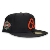 Black Baltimore Orioles Gray Bottom 1993 All Star Game Side Patch New Era 59Fifty Fitted