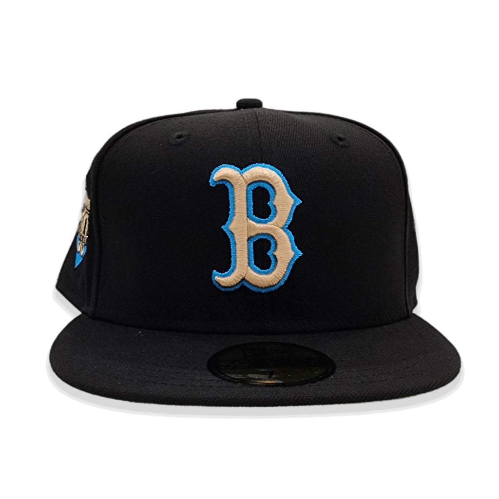 Black Boston Red Sox Camel Bottom Fenway Park 90th Anniversary Side Patch New Era 59FIFTY Fitted 7 1/8
