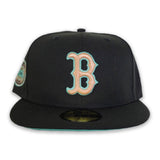 Black Boston Red Sox Mint Green Bottom Fenway Park Side Patch New Era 59Fifty Fitted