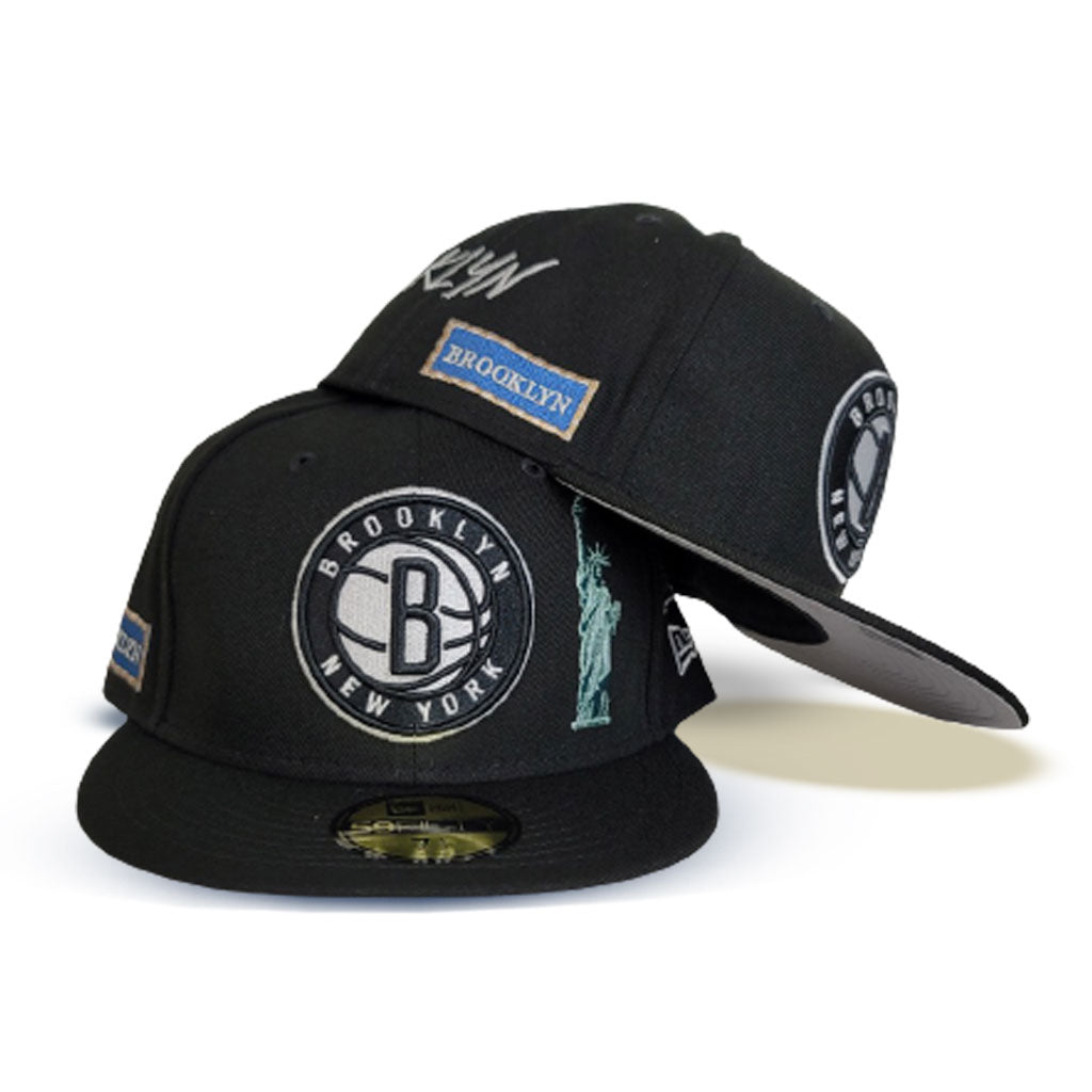 Shop New Era 59Fifty Brooklyn Nets City Edition Fitted Hat