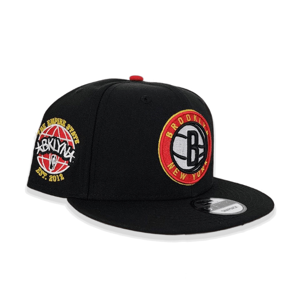 Off White Brooklyn Nets Red Bottom The Empire State Side Patch New Era 9FIFTY Snapback