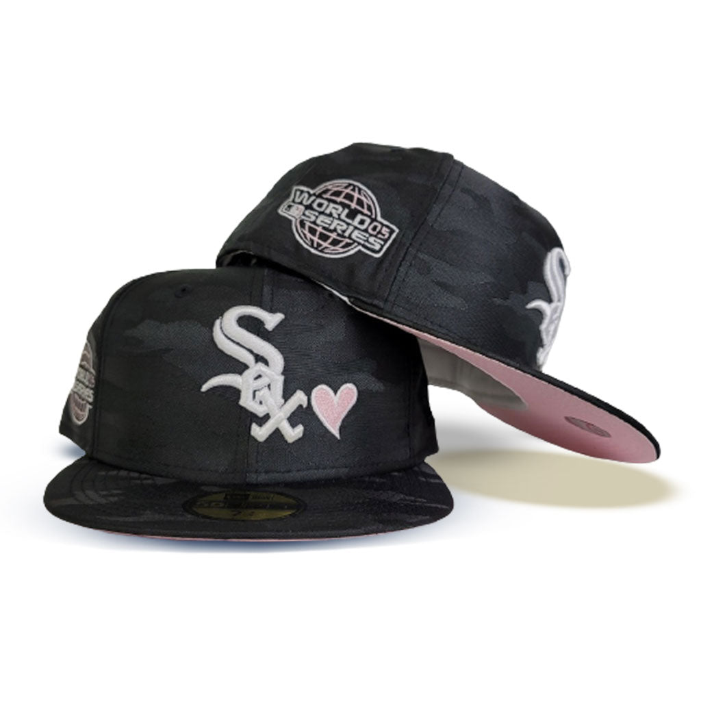 Product - Black Camo Chicago White Sox Heart Pink Bottom 2005 World Series Side patch New Era 59Fifty Fitted