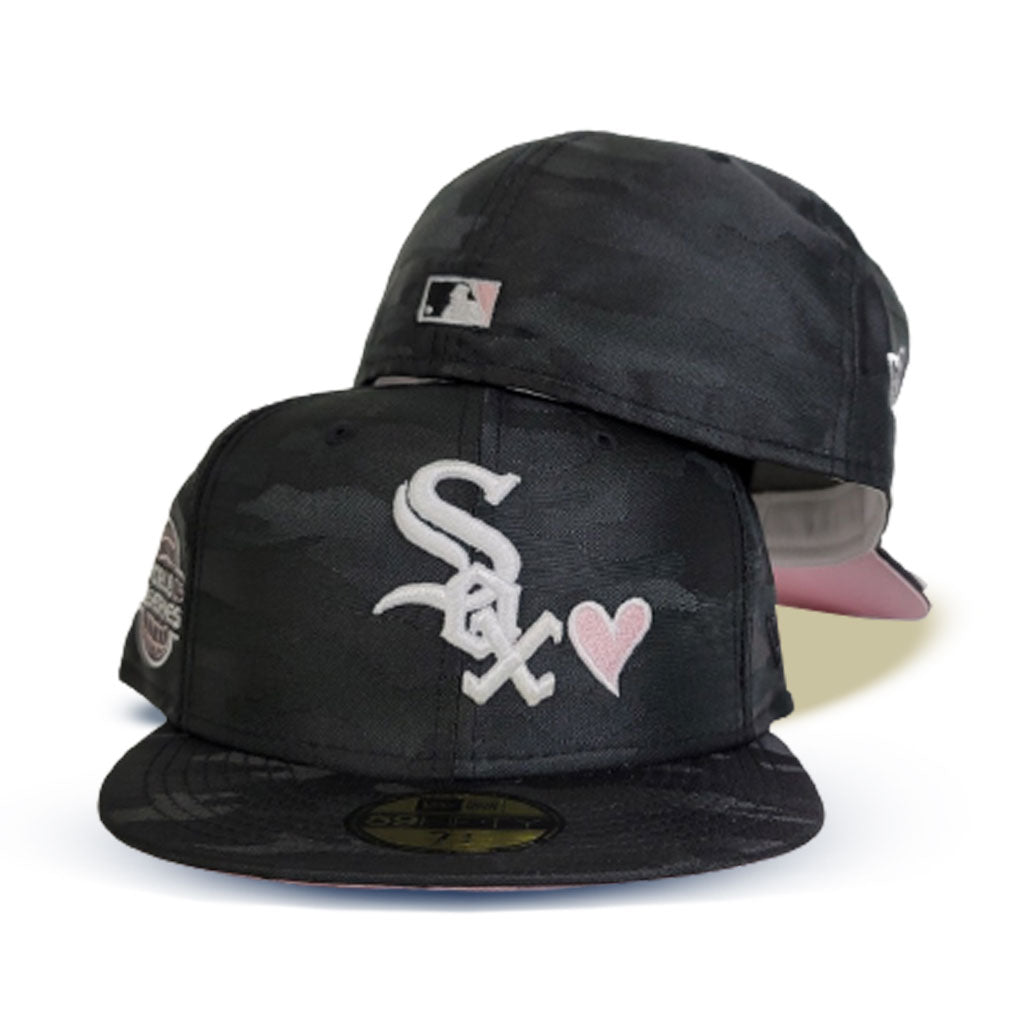 Black Camo Chicago White Sox Heart Pink Bottom 2005 World Series Side patch New Era 59Fifty Fitted