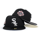 Black Chicago White Sox Gray Bottom 2003 All Star Game Side Patch New Era 59Fifty Fitted