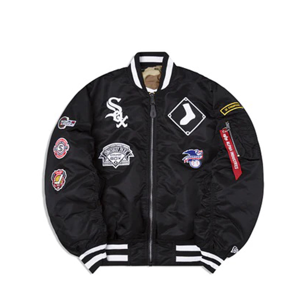 Black Chicago White Sox Alpha Industries X New Era Reversible MA-1 Bom –  Exclusive Fitted