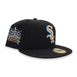 Black Chicago White Sox Camel Bottom 2005 World Champions Side Patch New Era 59Fifty Fitted