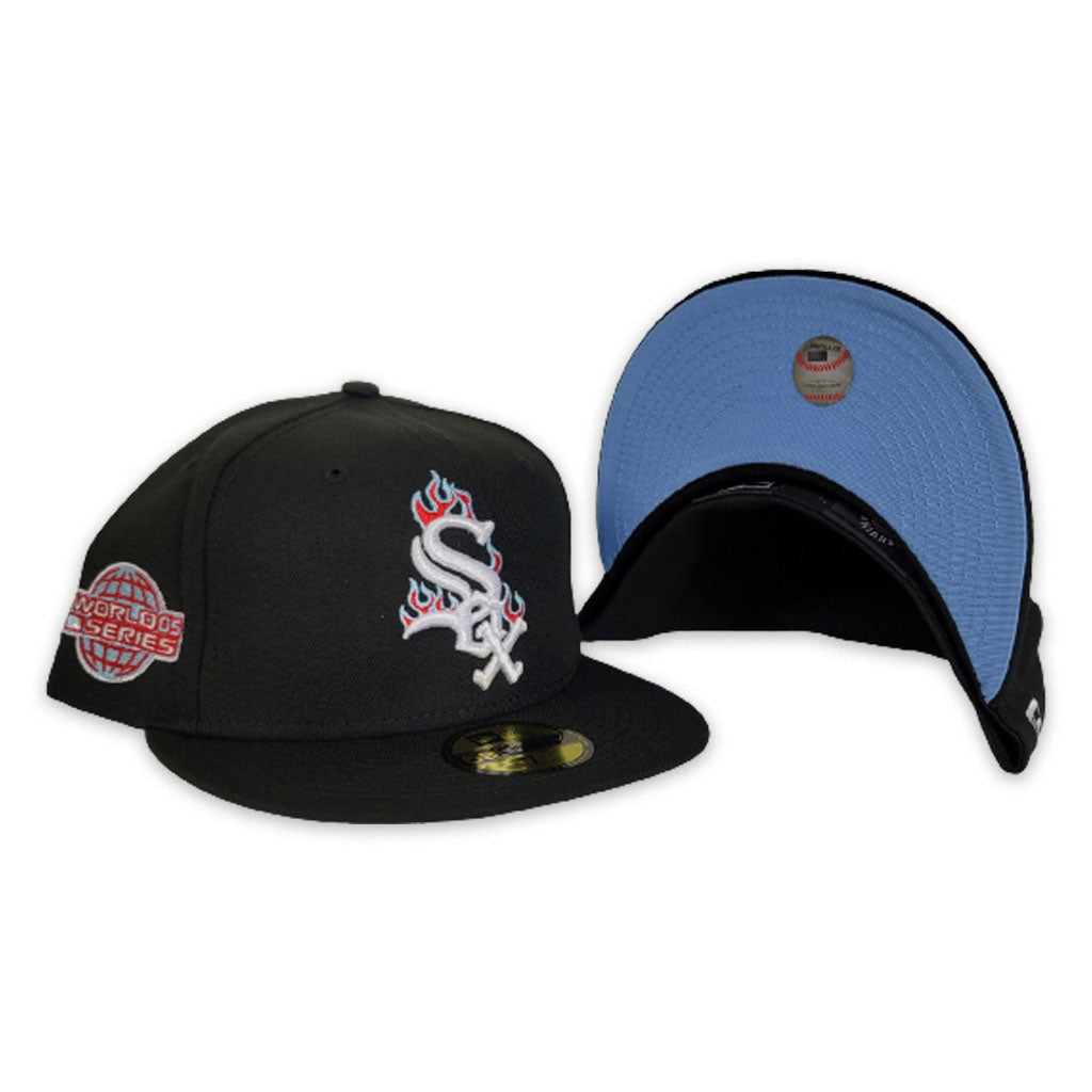 New Era Chicago White Sox Icy Patch 59Fifty Fitted Men's Hat Black-Blu –  Sports Plaza NY