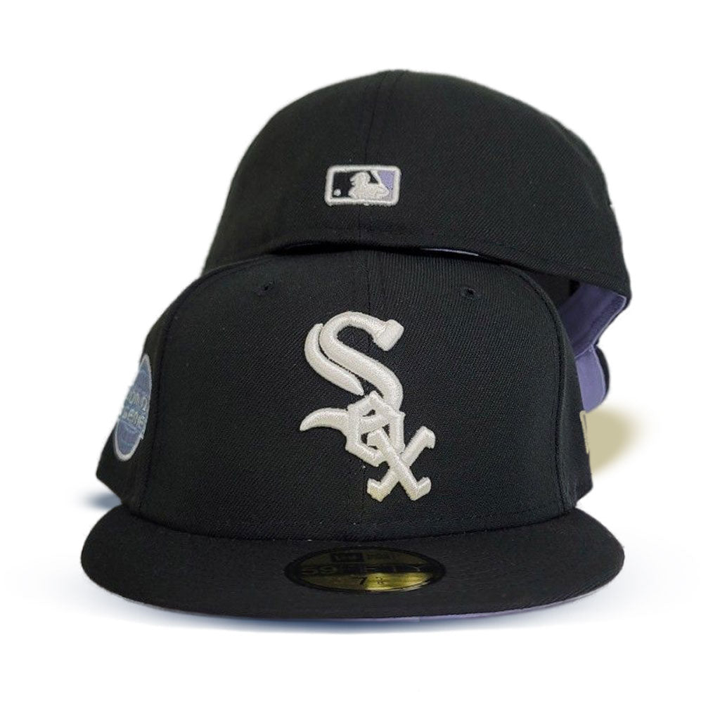 New Era Chicago White Sox 2005 Word Series Patch 59FIFTY Fitted Hat in Black | Size 7 7/8 | 70086933