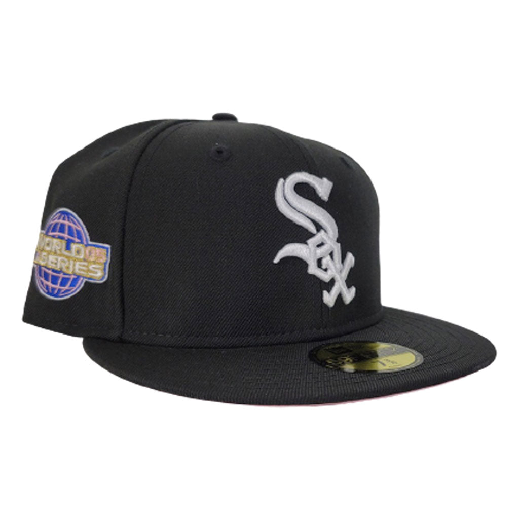 Black Chicago White Sox Pink Bottom 2005 World Series New Era 59Fifty Fitted