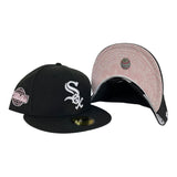 Black Chicago White Sox Pink Paisley Bottom 2005 World Series Side Patch New Era 59Fifty Fitted