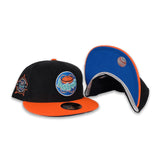 Black Corduroy Astros Orange Visor Sea Blue Bottom 1986 Astrodome Side Patch New Era 59Fifty Fitted