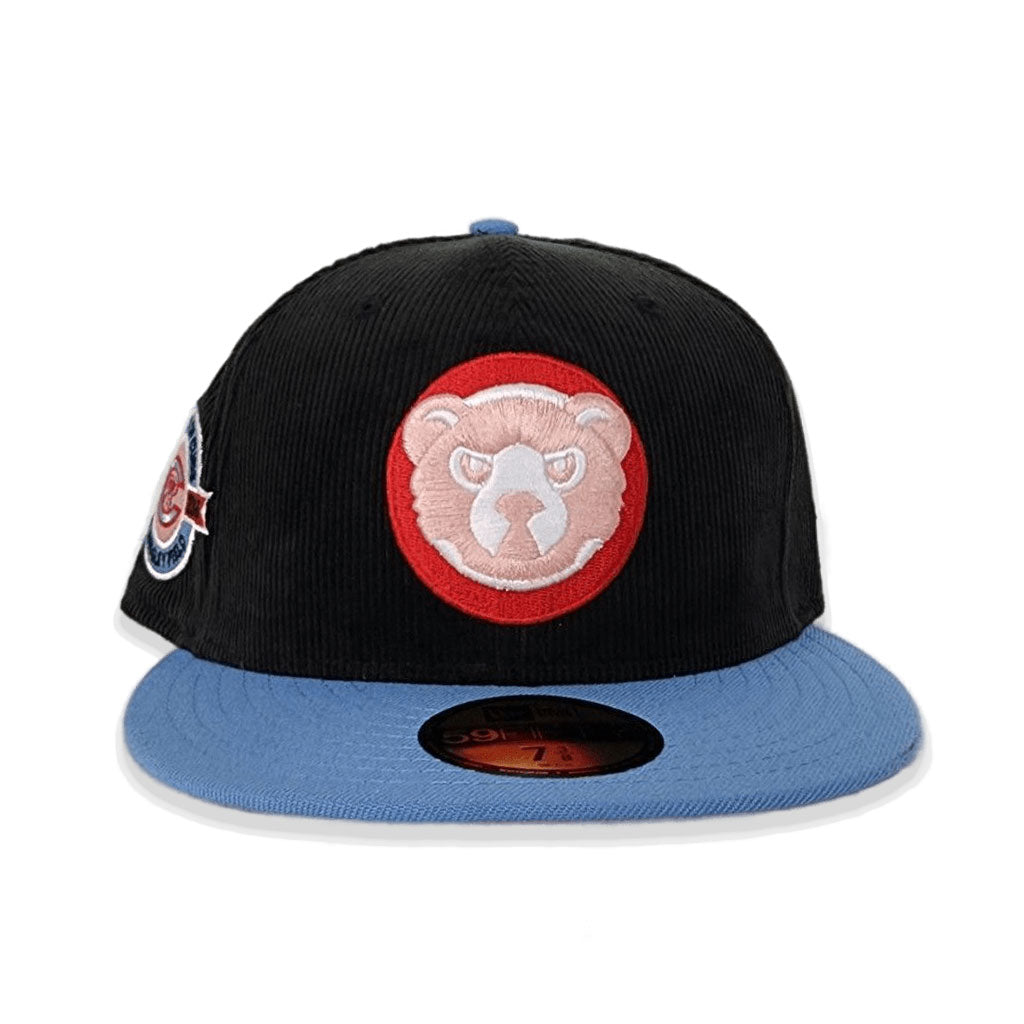 Sky Blue Chicago Cubs Royal Bottom Wrigley Field Side Patch New Era 59Fifty  Fitted
