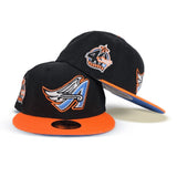 Black Corduroy Glow In The Dark Los Angeles Angels Orange Visor Icy Blue Bottom 40th Season Side Patch New Era 59Fifty Fitted