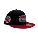 Black Corduroy Houston Astros Red Visor Icy Blue Bottom 35th Great Years Side Patch New Era 59Fifty Fitted