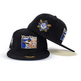 Black Corduroy Jackie Robinson 75th Years Green Bottom 42 Side Patch New Era 59Fifty Fitted