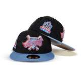 Black Corduroy Los Angeles Angels Icy Blue Visor Tan Bottom 50th Anniversary Side Patch New Era 59Fifty Fitted