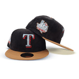 Black Corduroy Texas Rangers Bronze Visor Gray Bottom 40th Anniversary Side Patch New Era 59Fifty Fitted