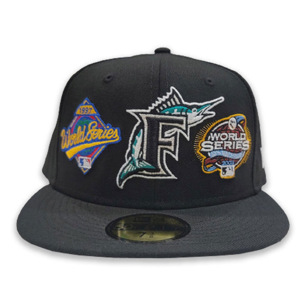 Men’s Miami Marlins Black Local 59FIFTY Fitted Hats