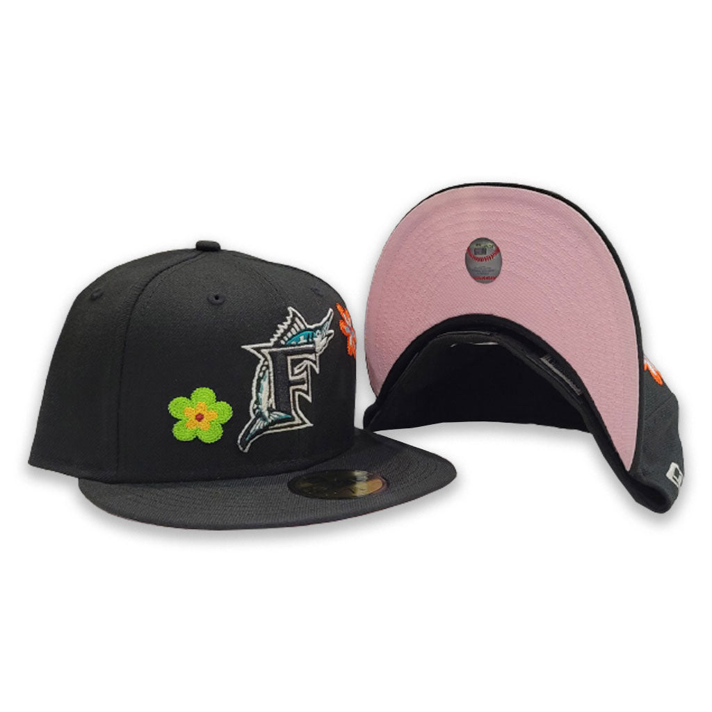 FLORIDA MARLINS NEW ERA 59FIFTY BLOOMING FLOWER COLLECTION HAT