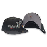 Black Florida Marlins Gray Bottom 1997 World Series Champions New Era 59Fifty Fitted