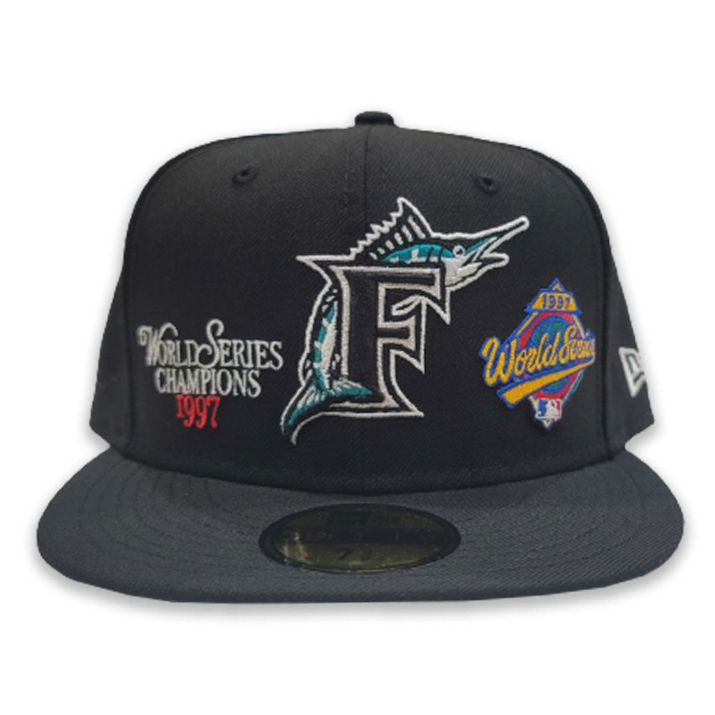 Black Florida Marlins Gray Bottom 1997 World Series Champions New
