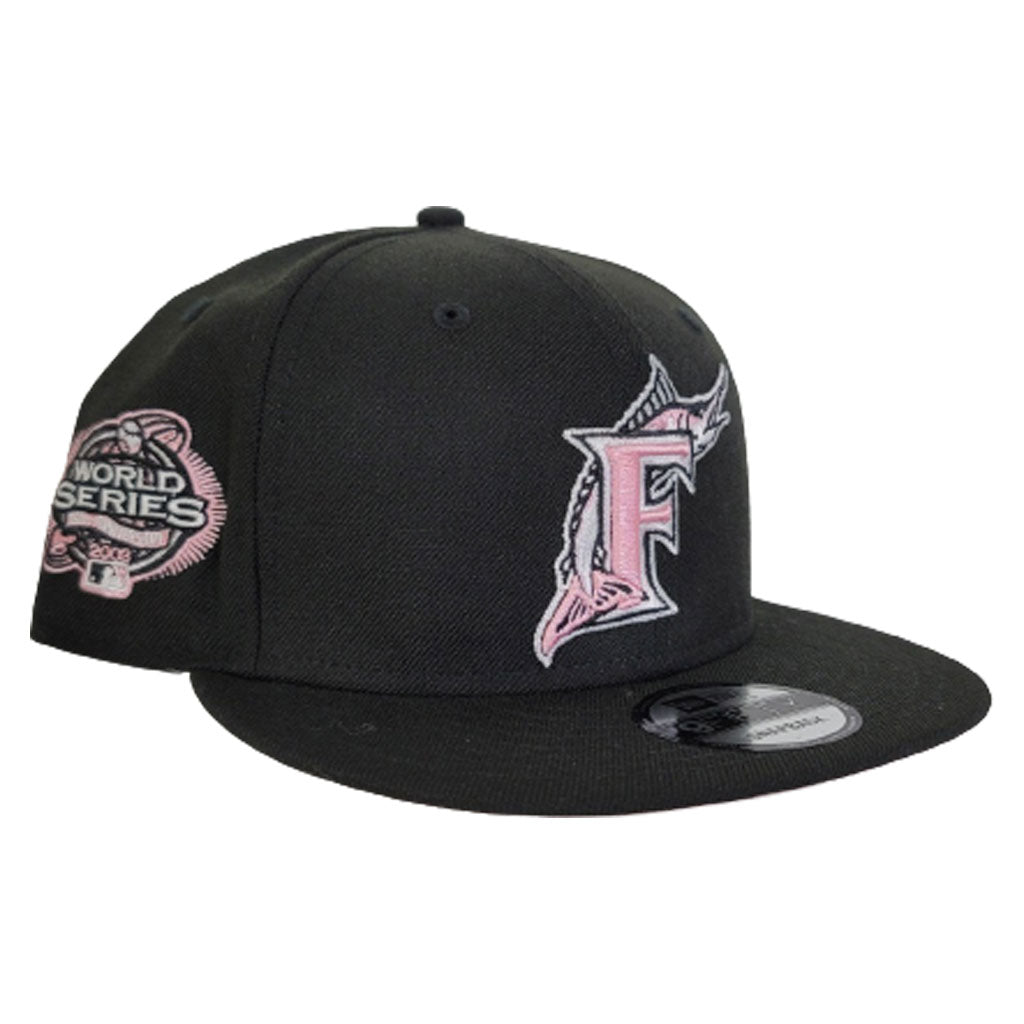 Men's Florida Marlins New Era Black/Pink 2003 World Series Champions  Passion 59FIFTY Fitted Hat