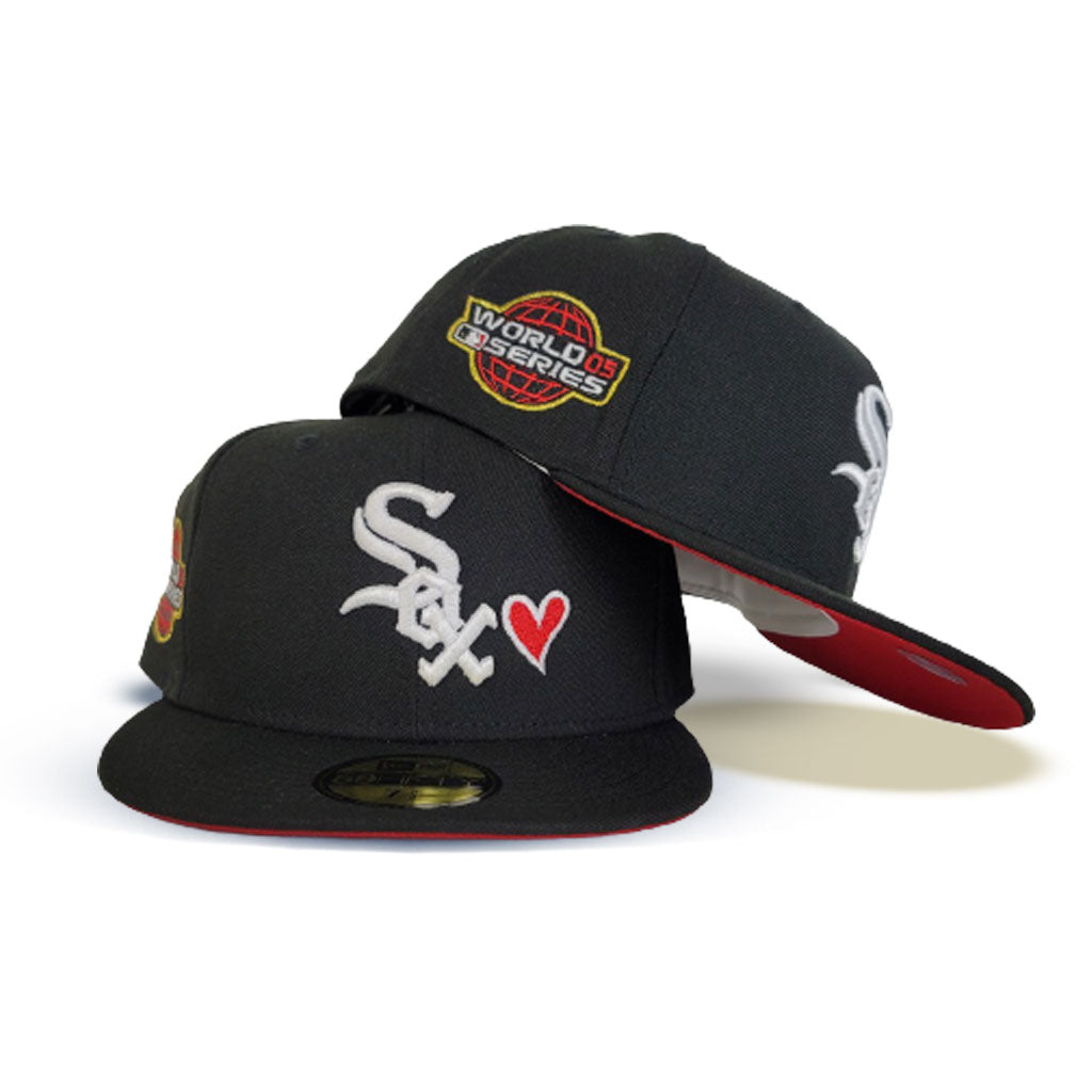Chicago White Sox Pro Standard 2005 World Series City Double Patch Logo Snapback Hat - Black