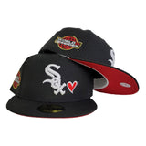 Black Heart Chicago White Sox Red Bottom 2005 World Series Side patch New Era 59Fifty Fitted