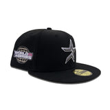 Black Houston Astros Blush Bottom 2005 World Series Side Patch New Era 59Fifty Fitted