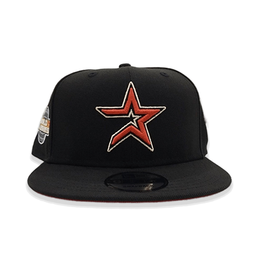 Houston Astros SUPER-LOGO ARCH SNAPBACK Black-Brick Hat