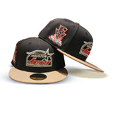 Black Houston Astros Camel Visor Red Bottom 35th Great Years Side Patch New Era 59Fifty Fitted