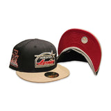Black Houston Astros Camel Visor Red Bottom 35th Great Years Side Patch New Era 59Fifty Fitted