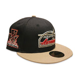 Black Houston Astros Camel Visor Red Bottom 35th Great Years Side Patch New Era 59Fifty Fitted