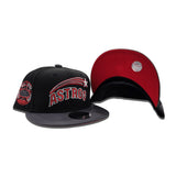 Black Houston Astros Dark Gray Visor Red Bottom 1968 All Star Game Side Patch New Era 9Fifty Snapback