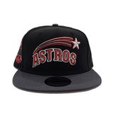 Black Houston Astros Dark Gray Visor Red Bottom 1968 All Star Game Side Patch New Era 9Fifty Snapback