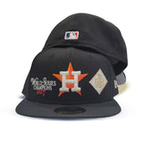 Black Houston Astros Gray Bottom 2017 World Series Champions New Era 59Fifty Fitted