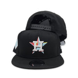 Black Houston Astros Gray Bottom 2017 World Series Side Patch Color Pack New Era 9Fifty Snapback