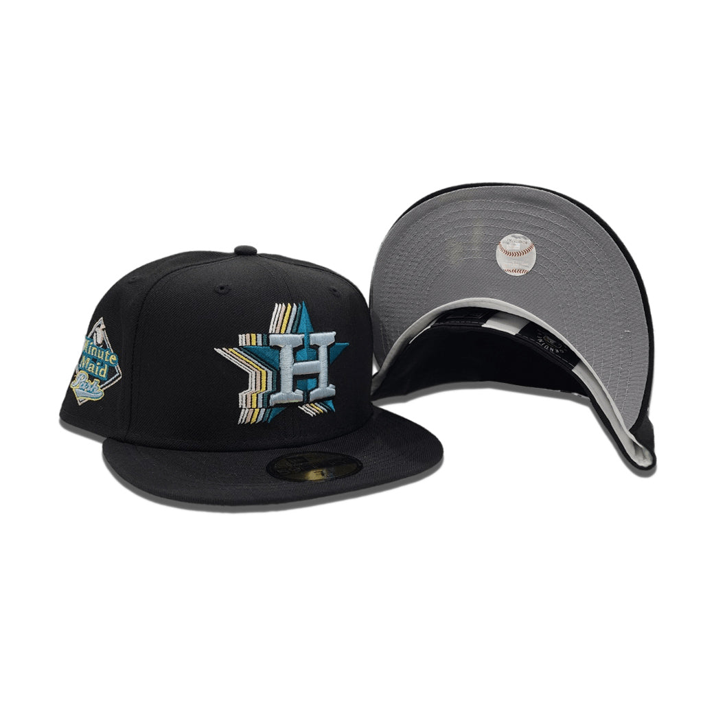 Black Houston Astros Patch Pride 59FIFTY New Era Fitted Hat