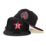 Black Houston Astros Red Bottom 1986 All Star Game Side Patch New Era 59Fifty Fitted