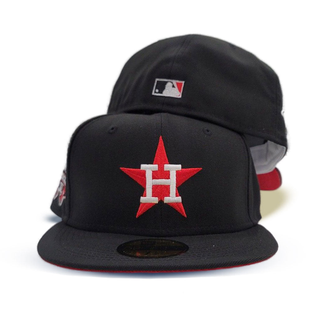 Black Houston Astros Red Bottom 1986 All Star Game Side Patch New Era 59Fifty Fitted