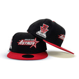 Black Houston Astros Red Visor Gray Bottom 35th Great Years Side Patch New Era 9Fifty Snapback